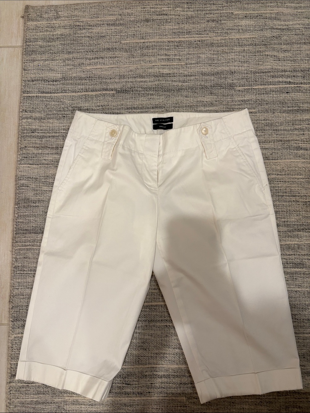 The Limited White Women's Bermuda Shorts